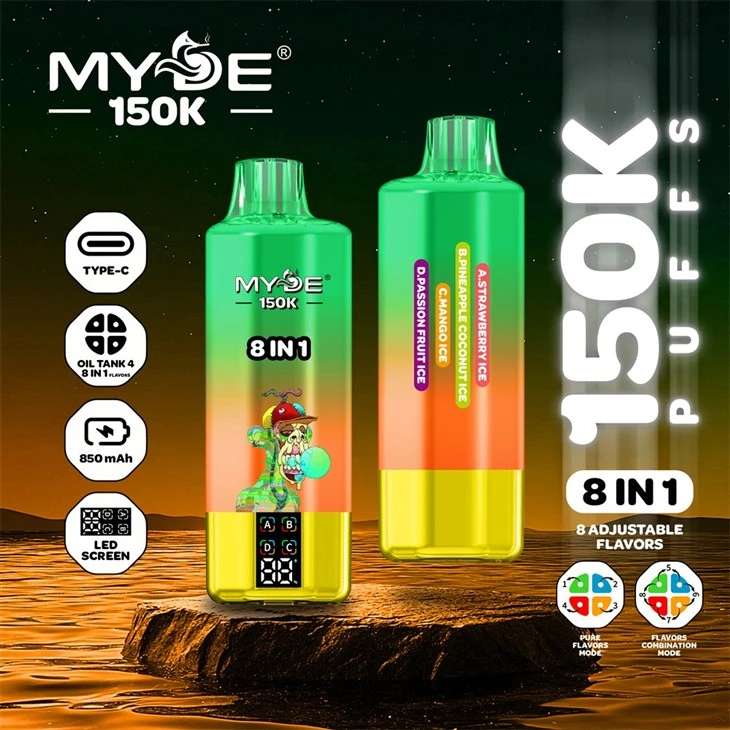 MYDE 8in1 150K Puffs factory